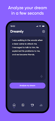 Android application Dreamly - Analyze Your Dreams screenshort