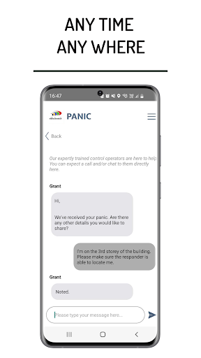 HTS Panic App Screen 3