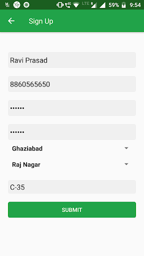 Android application Shubha Dairy Farm screenshort