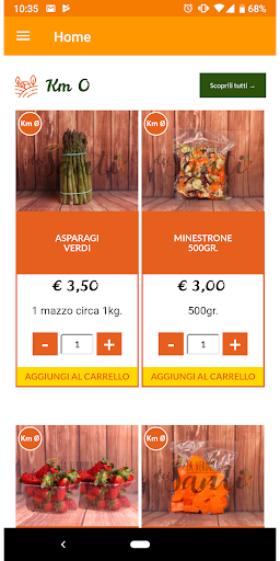 Android application La Verdura dei Santi - Vendita screenshort
