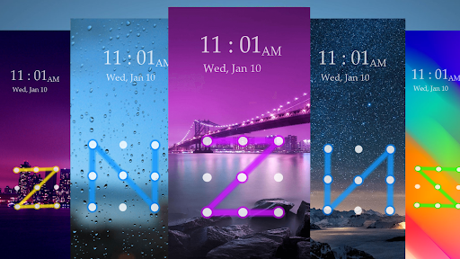 Android application Pattern Lock Screen screenshort