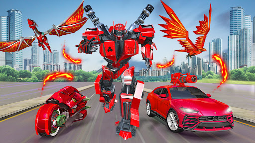 Android application Jet Robot Car :Robot Bus Game screenshort