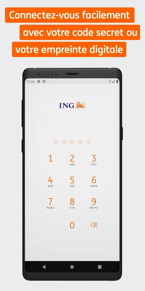 Capture d'écran de ING