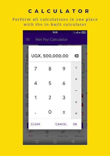 URA Tax Calculator: PAYE, VAT, Screen 3