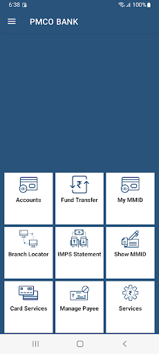 PMCO BANK Screen 2