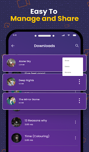 Android application InVido All Video Downloader screenshort