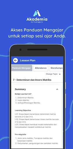Akademia Teacher App Screen 2