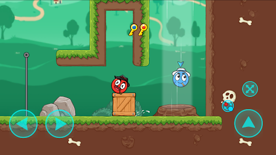 Red and Blue Ball : The Forest Screenshot