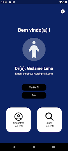 Android application AvaliaFisio screenshort