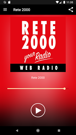 Android application Radio Rete 2000 screenshort
