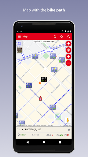 Android application Bicis Barcelona screenshort