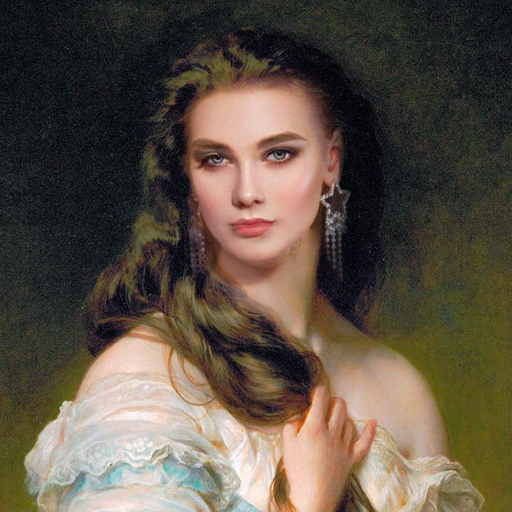 Portrait AI Artist, Face Art Logo