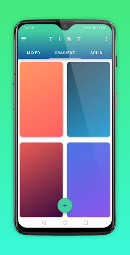 Android application Tint : Make Gradient Wallpaper screenshort