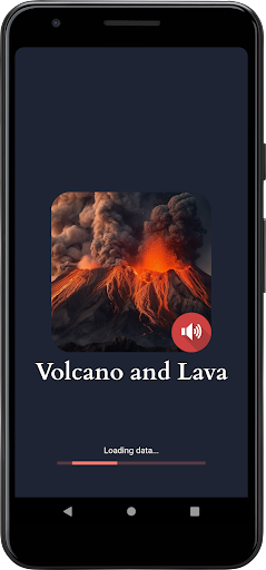 Android application Volcano and Lava sounds screenshort
