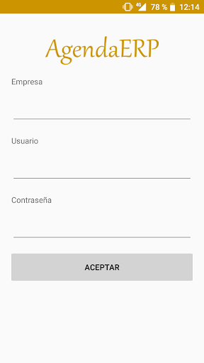 Android application AgendaERP screenshort