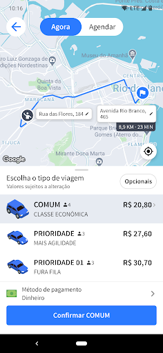 MobileTáxiJá Screen 3
