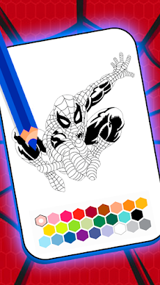 Spider super coloring hero manのおすすめ画像5