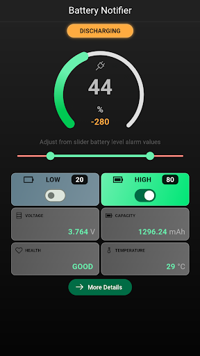Battery Notifier ekran görüntüsü