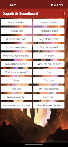 Dagoth Ur Soundboard Screen 2