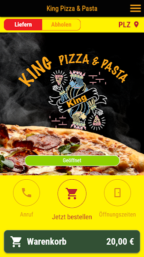 Android application King Pizza & Pasta screenshort
