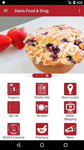 Android application Davis Food & Drug screenshort