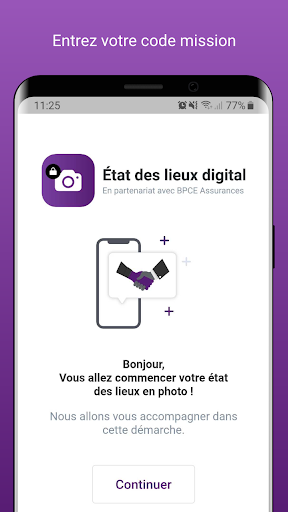 Android application État des lieux digital screenshort