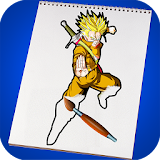 Hero Goku Super Saiyan Coloring Game for Kids icon