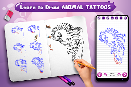 Learn to Draw Animal Tattoos Unknown