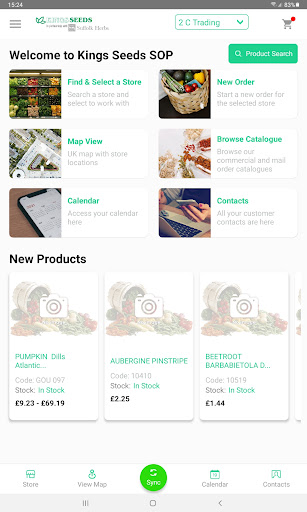 Kingsseeds Sales Order App Screen 2