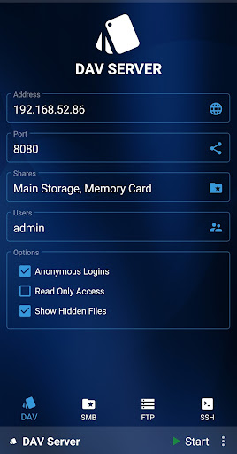 Servers Screen 2