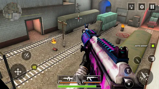사격게임: 총게임- 오프라인 시뮬레이션