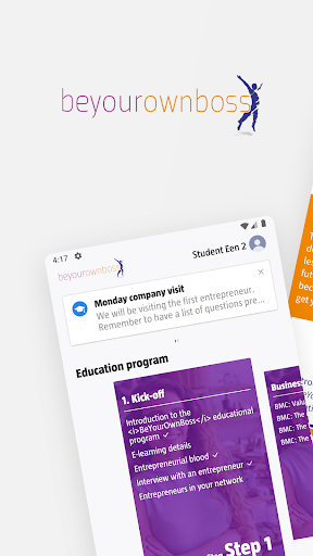 Android application BeYourOwnBoss Education Progra screenshort