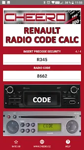 RADIO CODE for RENAULT