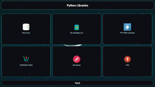 Screenshot of Python Libraries and Compiler