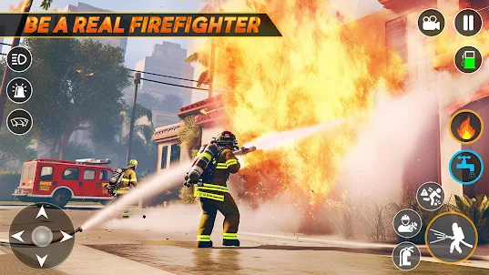 消防員卡車遊戲 3D