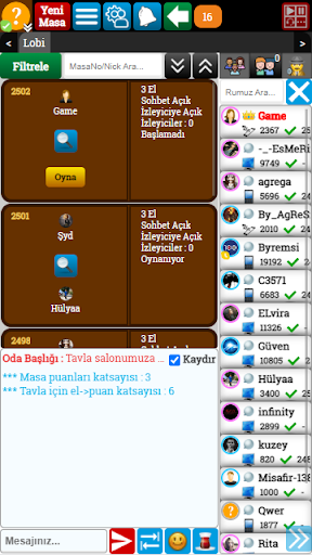 Tavlaci Canlı Tavla Oyunu Oyna Screen 3