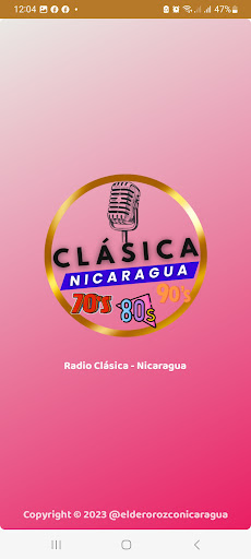 Android application Radio Clásica Nicaragua screenshort