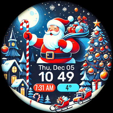 Holiday Santa Watch Face screenshot 18