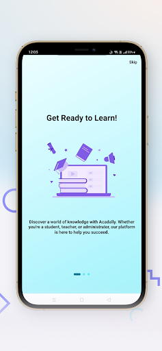 Android application Acadally CMS screenshort