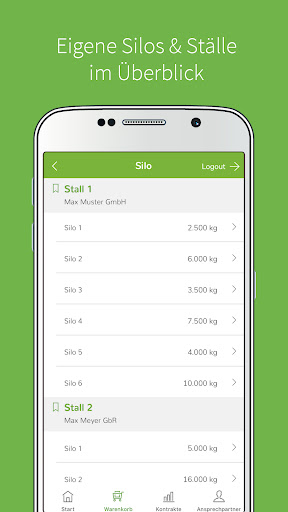 RWO Futter-App Screen 2