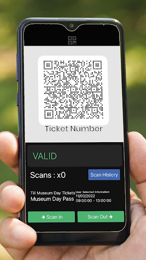 Android application Entry Ticket Scanner screenshort