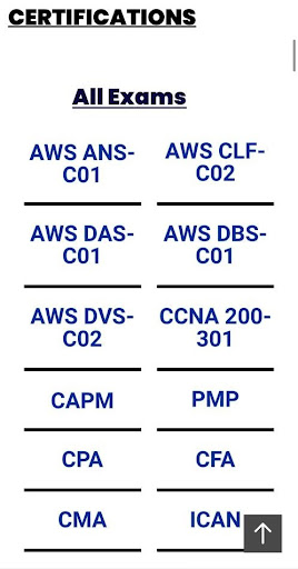 Android application Certifications Exam Prep screenshort