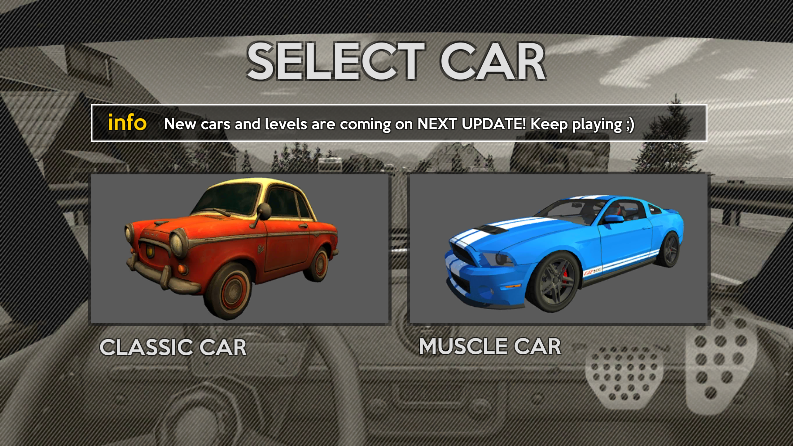 Android application Racing in Car : Classic screenshort