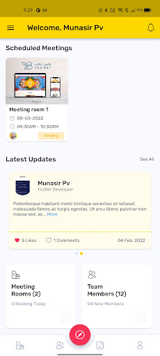 Android application Team8 screenshort