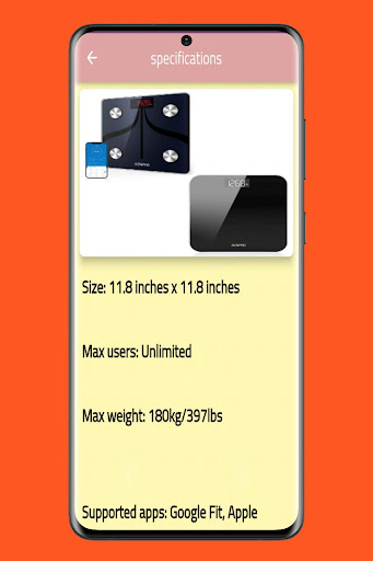 Renpho Smart Scale Guide Screen 2
