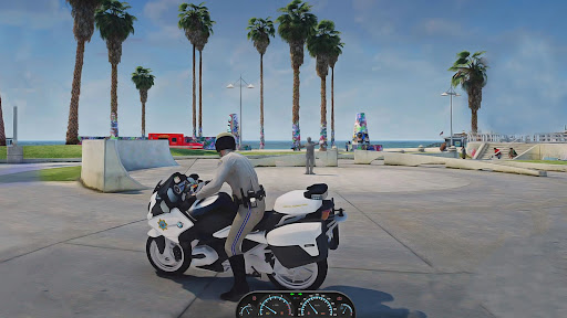 US Police Bike Rider Simulator Screen 2