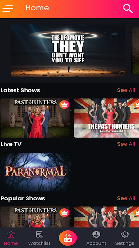 Android application MysticFlicks screenshort