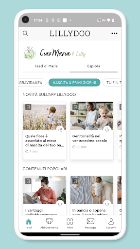 Anteprima dell'app