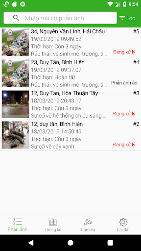 Android application QL ĐTTM Hải Châu screenshort
