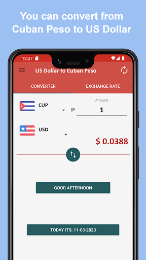 US Dollar to Cuban Peso Screen 3